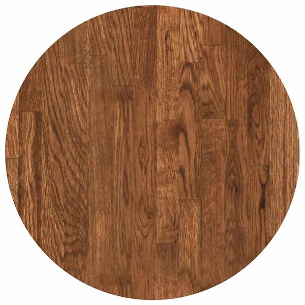 Grote foto vidaxl tafelblad donkerbruin 40 x 2.5 cm massief eikenhout antiek en kunst stoelen en banken
