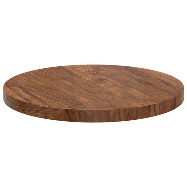 Grote foto vidaxl tafelblad donkerbruin 40 x 2.5 cm massief eikenhout antiek en kunst stoelen en banken