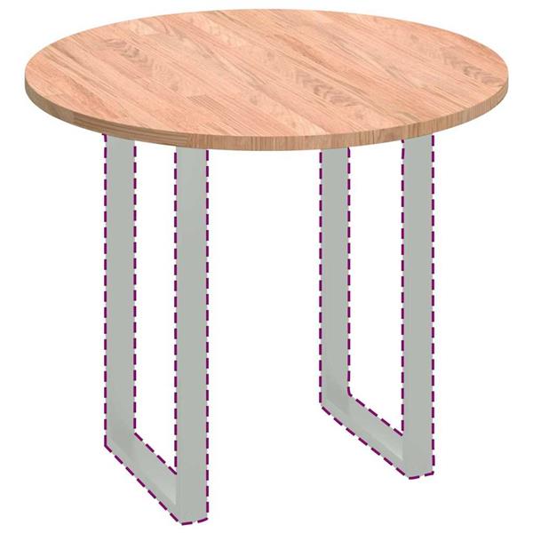 Grote foto vidaxl tafelblad lichtbruin 90 x 2.5 cm massief eikenhout antiek en kunst stoelen en banken