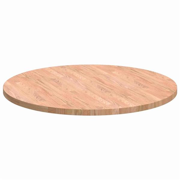 Grote foto vidaxl tafelblad lichtbruin 80 x 2.5 cm massief eikenhout antiek en kunst stoelen en banken