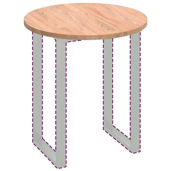 Grote foto vidaxl tafelblad lichtbruin 70 x 2.5 cm massief eikenhout antiek en kunst stoelen en banken