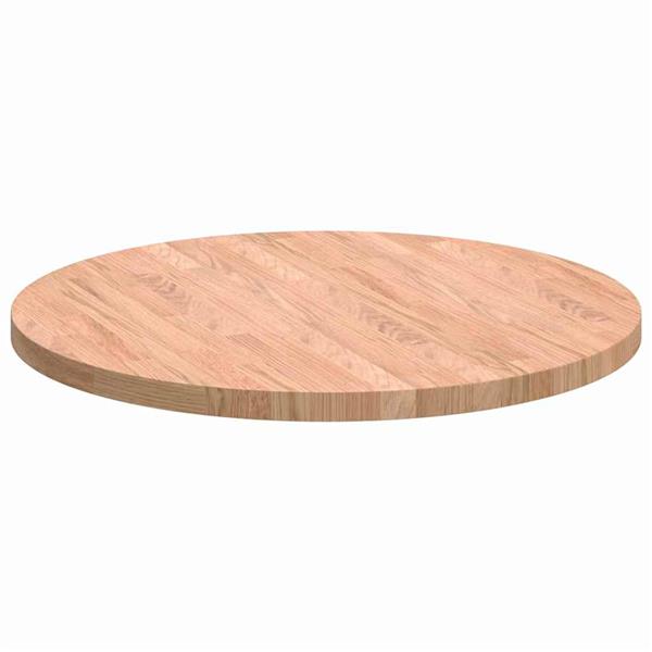 Grote foto vidaxl tafelblad lichtbruin 60 x 2.5 cm massief eikenhout antiek en kunst stoelen en banken