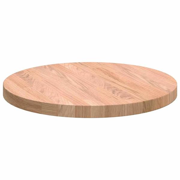 Grote foto vidaxl tafelblad lichtbruin 40 x 2.5 cm massief eikenhout antiek en kunst stoelen en banken