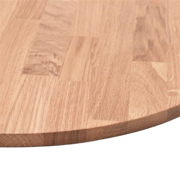 Grote foto vidaxl tafelblad lichtbruin 30 x 2.5 cm massief eikenhout antiek en kunst stoelen en banken