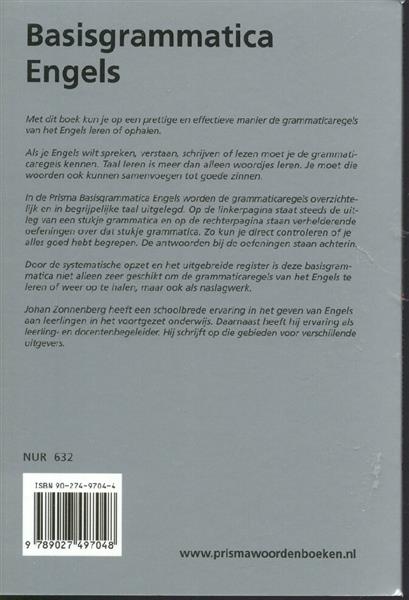 Grote foto prisma basisgrammatica engels grammaticareeks boeken overige boeken