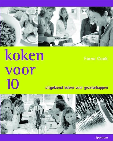 Grote foto koken voor 10 boeken kookboeken