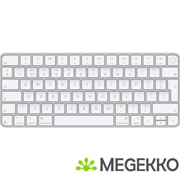 Grote foto apple magic keyboard touchid mac draadloos wit qwerty nederlands 2024 computers en software toetsenborden