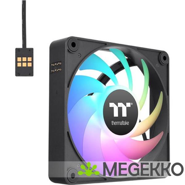 Grote foto thermaltake ct120 ex argb computer behuizing ventilator 12 cm zwart wit 3 stuk s computers en software overige computers en software
