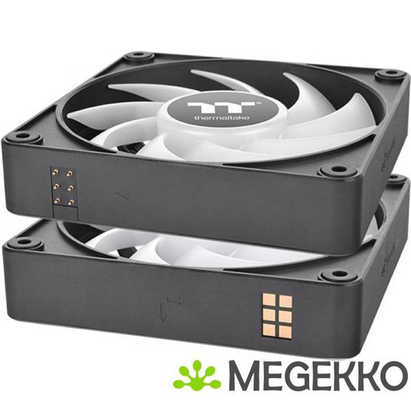 Grote foto thermaltake ct120 ex argb computer behuizing ventilator 12 cm zwart wit 3 stuk s computers en software overige computers en software