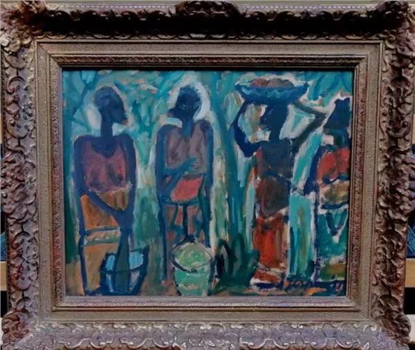 Grote foto jespers markt olieverf antiek en kunst klassiek