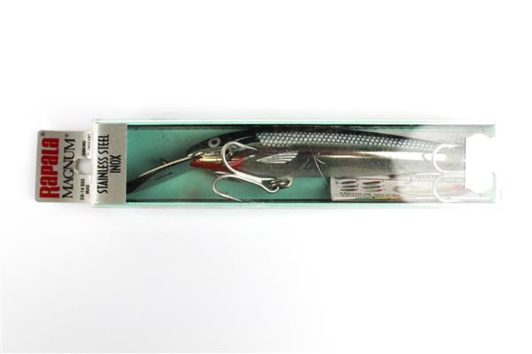 Grote foto rapala magnum gss mag green stainless steel inox sinking plug cd 9 9cm 17g sport en fitness vissport