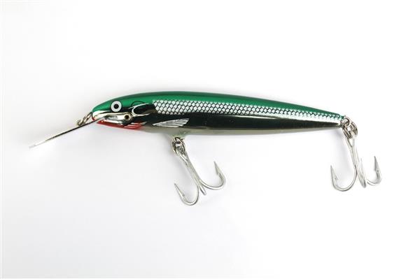 Grote foto rapala magnum gss mag green stainless steel inox sinking plug cd 9 9cm 17g sport en fitness vissport