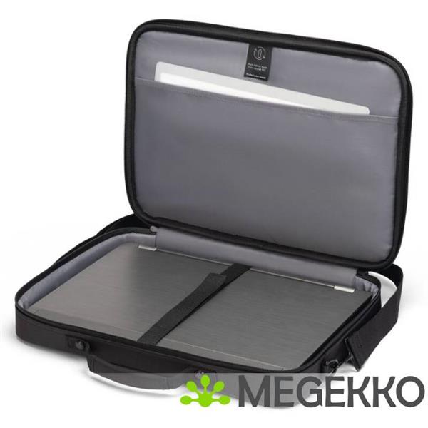 Grote foto dicota d32089 rpet laptoptas 43 9 cm 17.3 opbergmap sleeve zwart computers en software overige computers en software