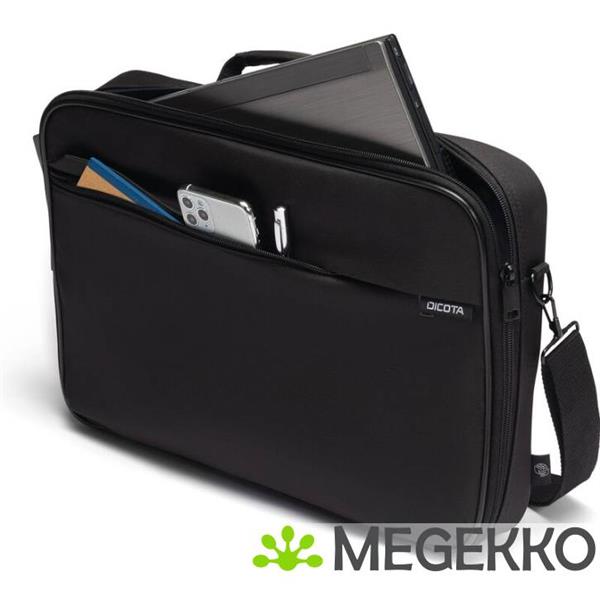Grote foto dicota d32089 rpet laptoptas 43 9 cm 17.3 opbergmap sleeve zwart computers en software overige computers en software