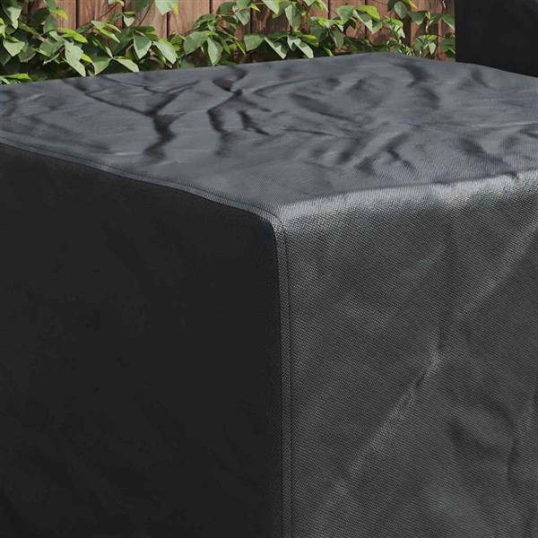 Grote foto vidaxl buitenmeubelhoes zwart 99 x 99 x 60 cm 210d oxford stof tuin en terras tuinmeubelen