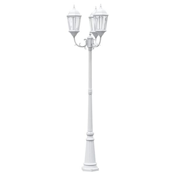 Grote foto vidaxl tunlicht wit 235 cm aluminium tuin en terras verlichting