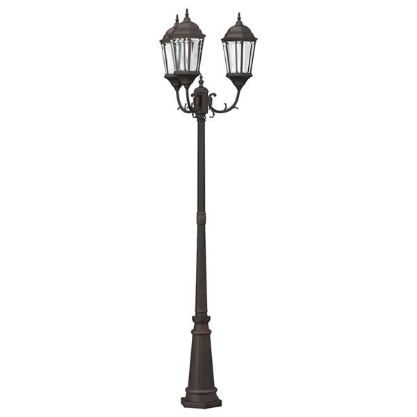 Grote foto vidaxl tunlicht brons 235 cm aluminium tuin en terras verlichting