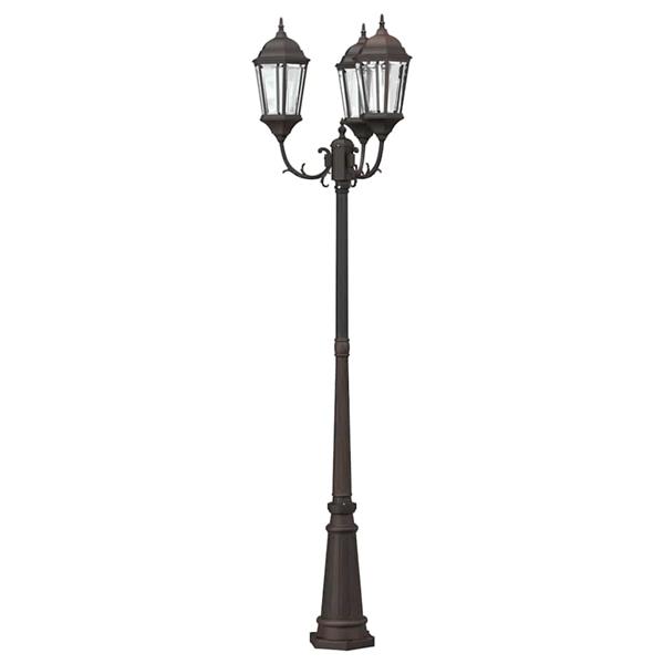 Grote foto vidaxl tunlicht brons 235 cm aluminium tuin en terras verlichting