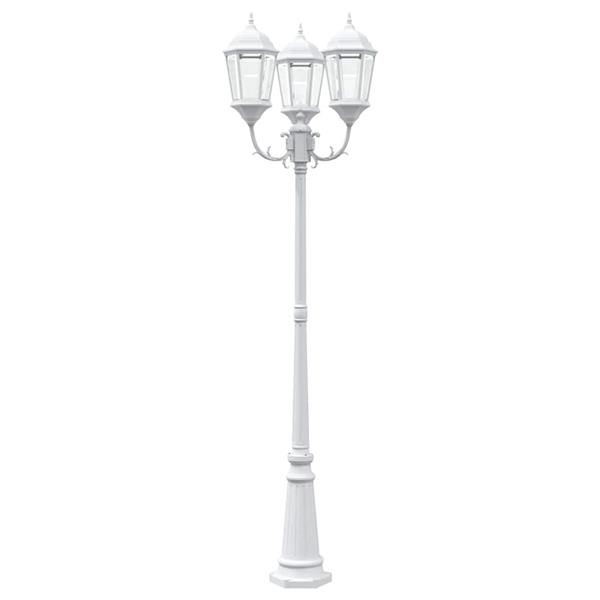 Grote foto vidaxl tunlicht wit 235 cm aluminium tuin en terras verlichting