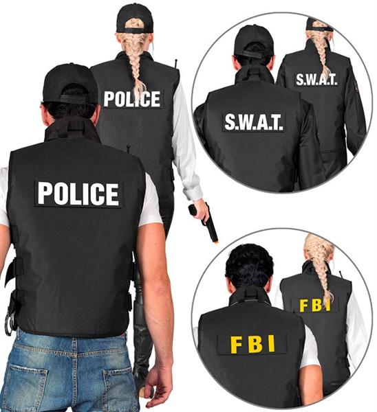 Grote foto swat vest fbi politie verzamelen overige verzamelingen