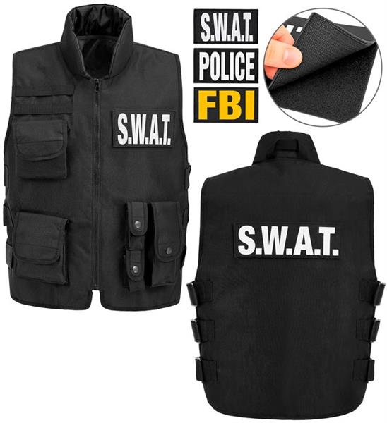 Grote foto swat vest fbi politie verzamelen overige verzamelingen