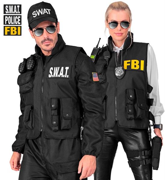 Grote foto swat vest fbi politie verzamelen overige verzamelingen