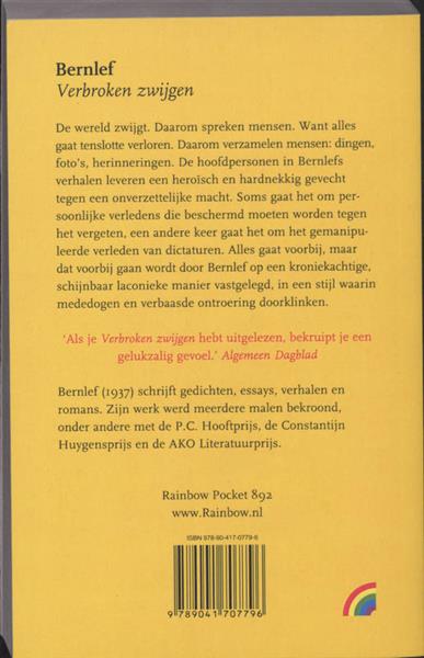 Grote foto verbroken zwijgen rainbow pocketboeken 892 boeken overige boeken