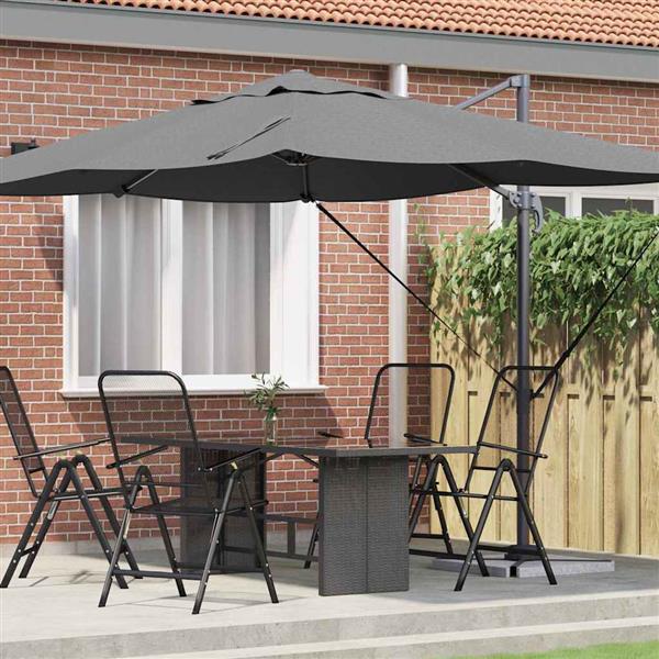 Grote foto vidaxl cantilever roma parasol antraciet en zwart 352 x 251 x 260 cm tuin en terras overige tuin en terras