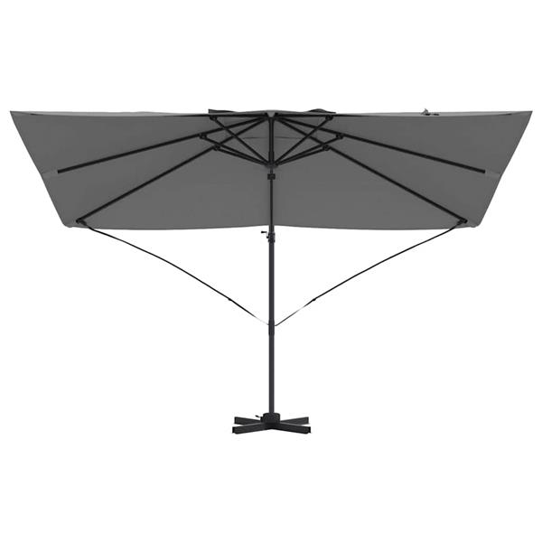 Grote foto vidaxl cantilever roma parasol antraciet en zwart 352 x 251 x 260 cm tuin en terras overige tuin en terras