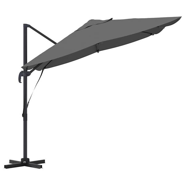 Grote foto vidaxl cantilever roma parasol antraciet en zwart 352 x 251 x 260 cm tuin en terras overige tuin en terras