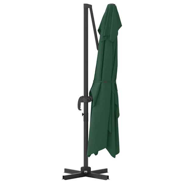 Grote foto vidaxl cantilever roma parasol groen en zwart 352 x 251 x 260 cm tuin en terras overige tuin en terras