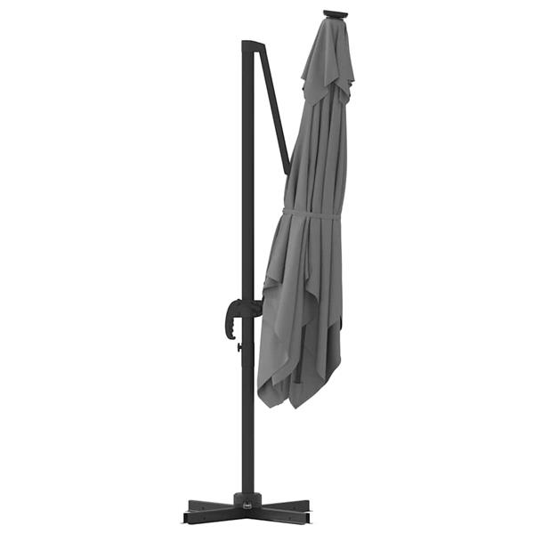 Grote foto vidaxl roma parasol antraciet 286 x 285 x 265 cm tuin en terras overige tuin en terras