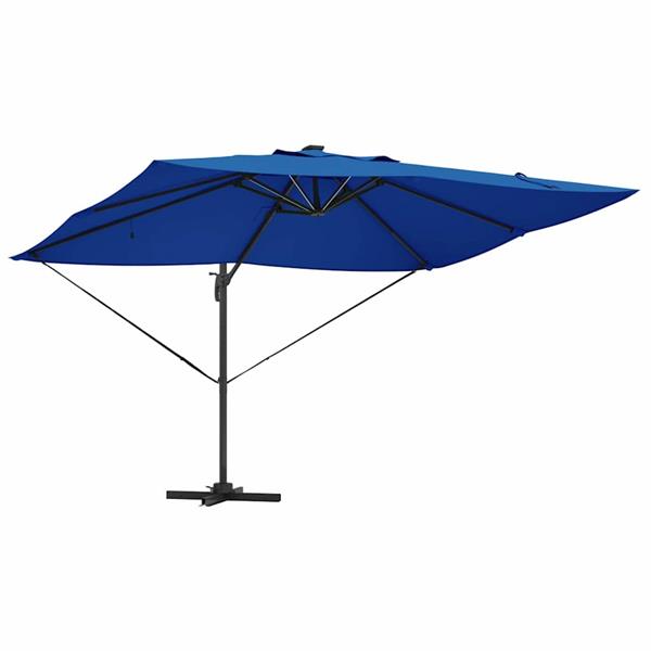Grote foto vidaxl cantilever roma parasol blauw en zwart 352 x 251 x 265 cm tuin en terras overige tuin en terras