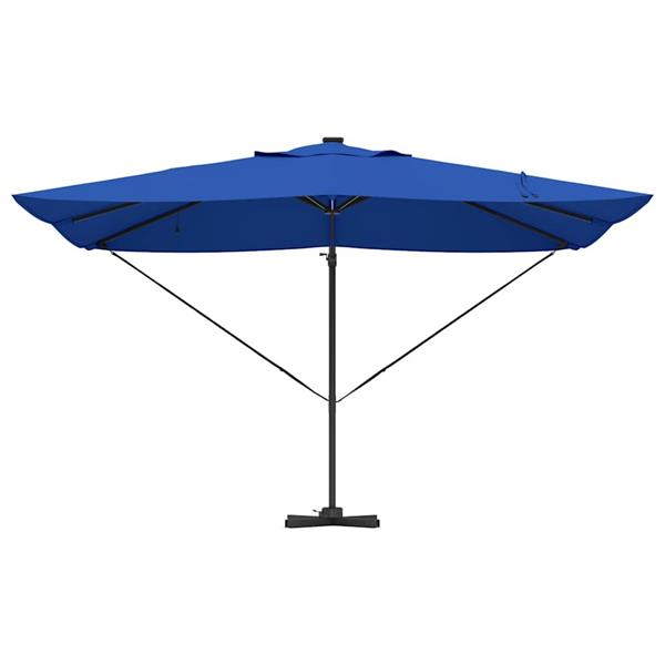 Grote foto vidaxl cantilever roma parasol blauw en zwart 352 x 251 x 265 cm tuin en terras overige tuin en terras