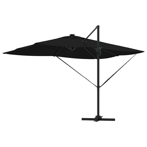 Grote foto vidaxl cantilever roma parasol zwart en zwart 352 x 251 x 265 cm tuin en terras overige tuin en terras
