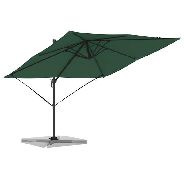 Grote foto vidaxl roma parasol groen 286 x 285 x 265 cm polyester en aluminium tuin en terras overige tuin en terras