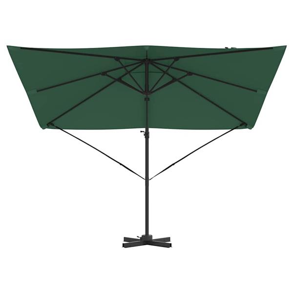Grote foto vidaxl roma parasol groen 286 x 285 x 265 cm polyester en aluminium tuin en terras overige tuin en terras