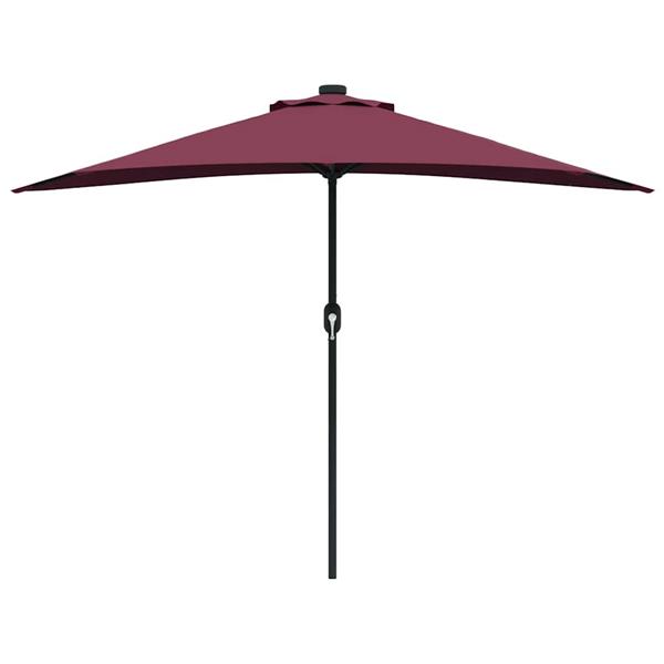 Grote foto vidaxl tuinparasol bordeauxrood 294 x 150 x 224 cm stof tuin en terras overige tuin en terras