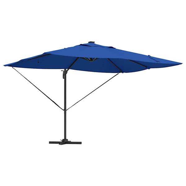 Grote foto vidaxl cantilever roma parasol blauw en zwart 352 x 251 x 265 cm tuin en terras overige tuin en terras