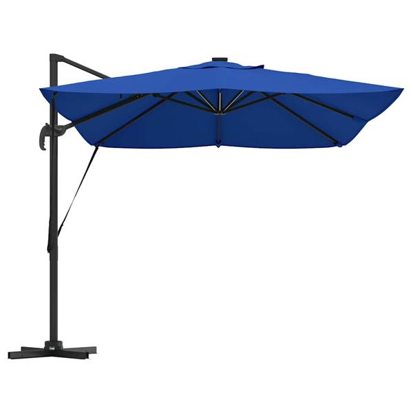 Grote foto vidaxl cantilever roma parasol blauw en zwart 352 x 251 x 265 cm tuin en terras overige tuin en terras