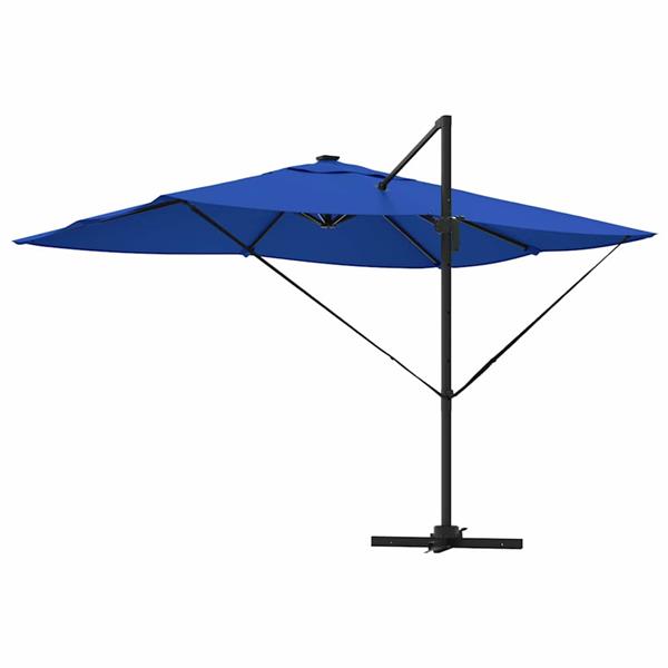 Grote foto vidaxl cantilever roma parasol blauw en zwart 352 x 251 x 265 cm tuin en terras overige tuin en terras