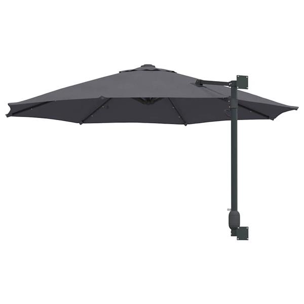 Grote foto vidaxl tuinparasol antraciet en zwart 248 x 248 x 148 cm tuin en terras overige tuin en terras