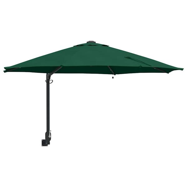 Grote foto vidaxl tuinparasol groen en zwart 248 x 248 x 148 cm tuin en terras overige tuin en terras