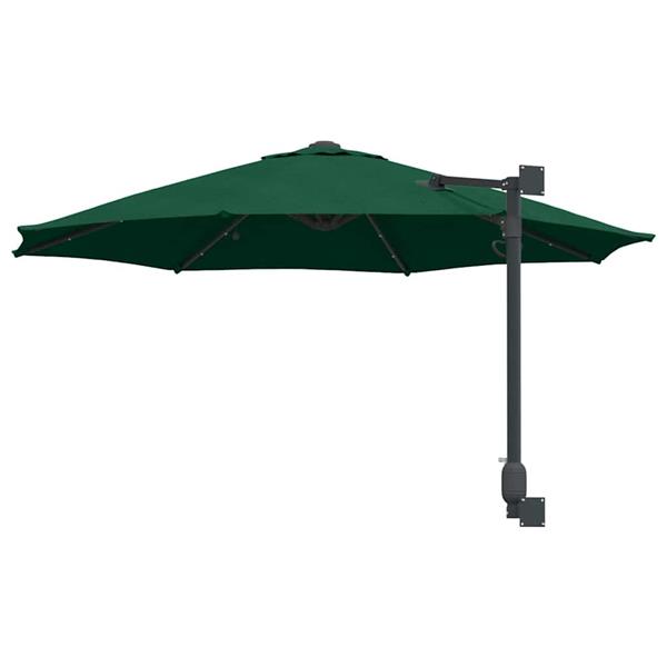 Grote foto vidaxl tuinparasol groen en zwart 248 x 248 x 148 cm tuin en terras overige tuin en terras