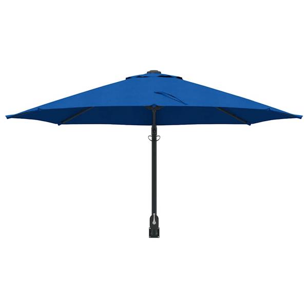 Grote foto vidaxl tuinparasol blauw en zwart 248 x 248 x 148 cm tuin en terras overige tuin en terras