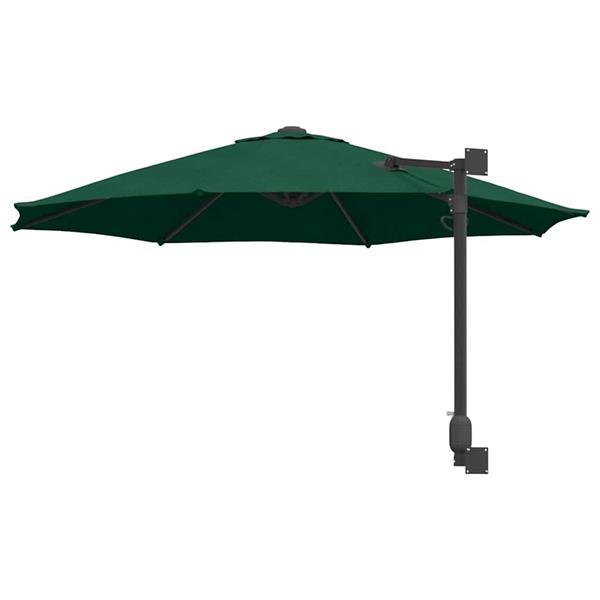 Grote foto vidaxl tuinparasol groen en zwart 248 x 248 x 148 cm tuin en terras overige tuin en terras