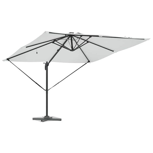 Grote foto vidaxl parasol zand 286 x 285 x 270 cm aluminium tuin en terras overige tuin en terras