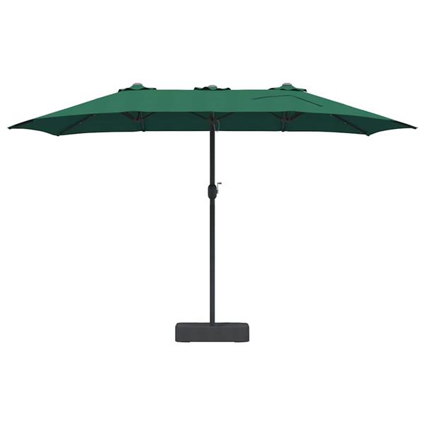Grote foto vidaxl tuinparasol groen 385 x 209 x 244 cm stof tuin en terras overige tuin en terras