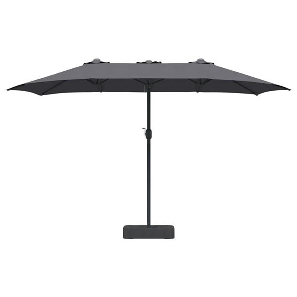 Grote foto vidaxl tuinparasol antraciet 385 x 209 x 244 cm stof tuin en terras overige tuin en terras