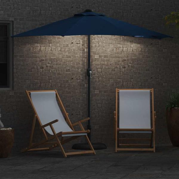 Grote foto vidaxl tuinparasol azurblauw 294 x 150 x 224 cm stof tuin en terras overige tuin en terras